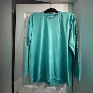 Magellan Outdoors Aqua/turquoise Boyfriend Fit Women’s Shirt XXL